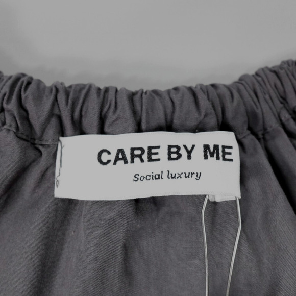 CARE BY ME Dress Womens OS Gray Lina Strap Organic Cotton Social Luxury - Picture 2 of 14